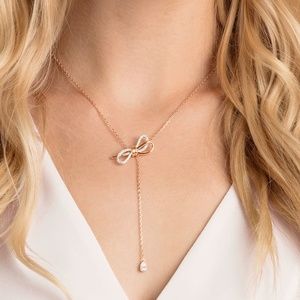 Swarovski Bow Necklace